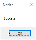 Success! Alpha Anywhere can communicate with the database.